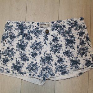 Floral Jean Shorts